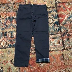 Gap Flannel Lined Straight Fit 34x34 Men’s Pants